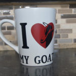 I Love My Goats: 12-oz. Porcelain Mug - Goat Theme Hand Made Coffee Mug